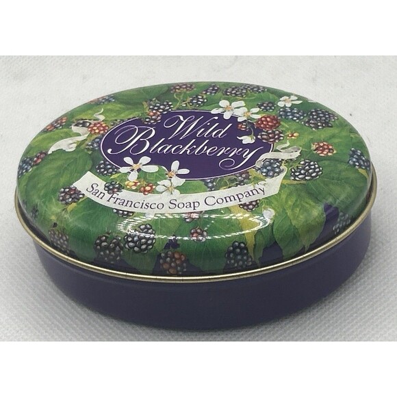 San Francisco Soap Company Pure Glycerin Soap Wild Black Berry New 4.2 Oz - Picture 2 of 3